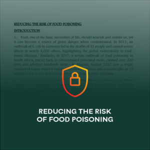 Reducing food Poisoning